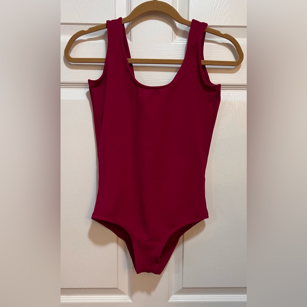 Selfish Brand Body Suit Tank in Fuschia